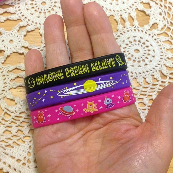 Silicone bracelets bundle, mostly unisex imagery - Picture 3 of 4